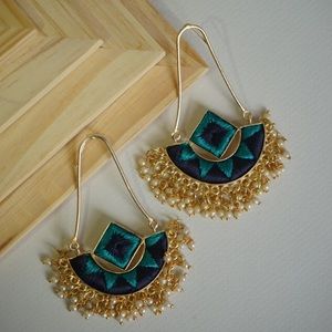 One of a kind turquoise earrings
